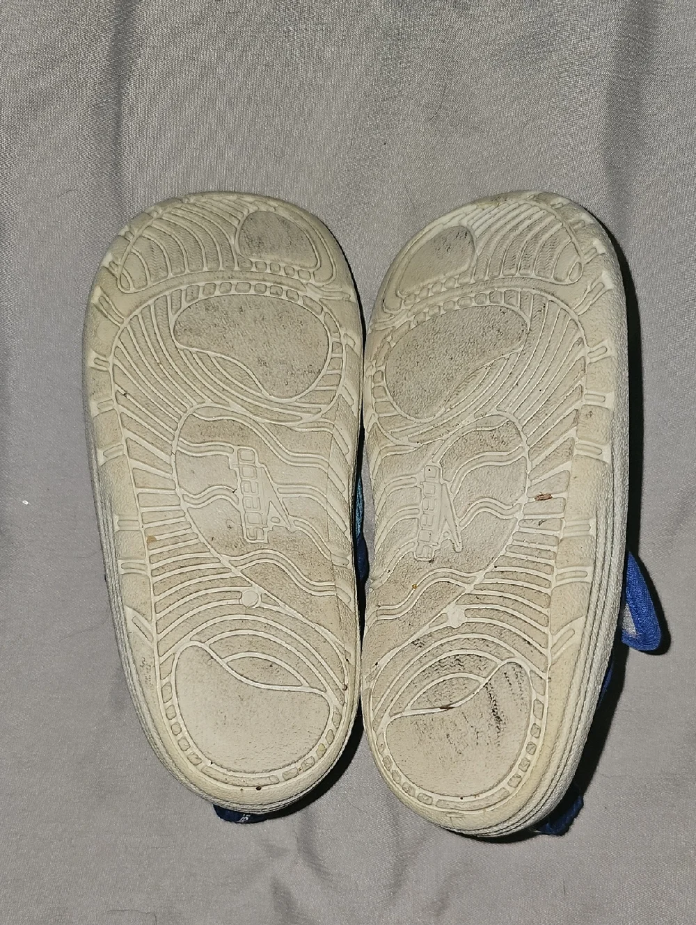 Speedo Light Blue and Royal Blue Kids Slip-On Watershoes - Size Medium 7-8